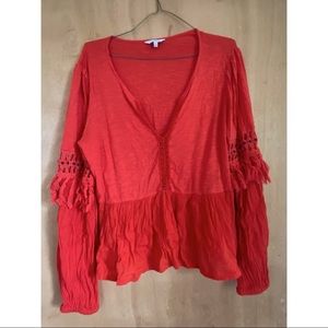 Lucky Brand Orange blouse